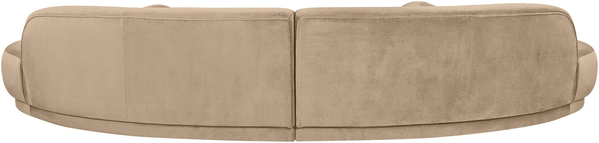 Avra - 146" Velvet Performance Fabric Upholstered Sectional