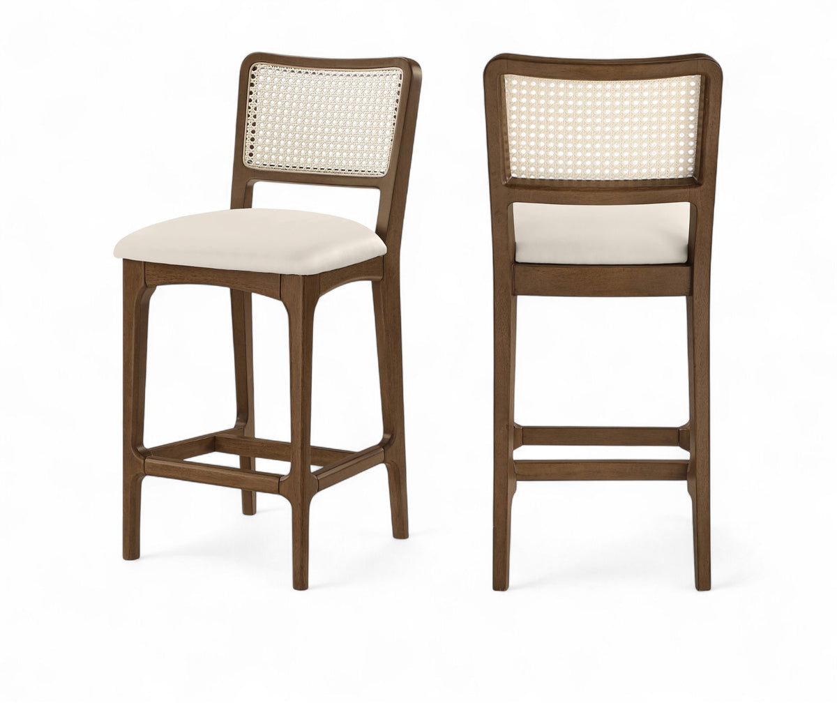 Atrium - Counter Stool With Brushed Brown Base (Set of 2)