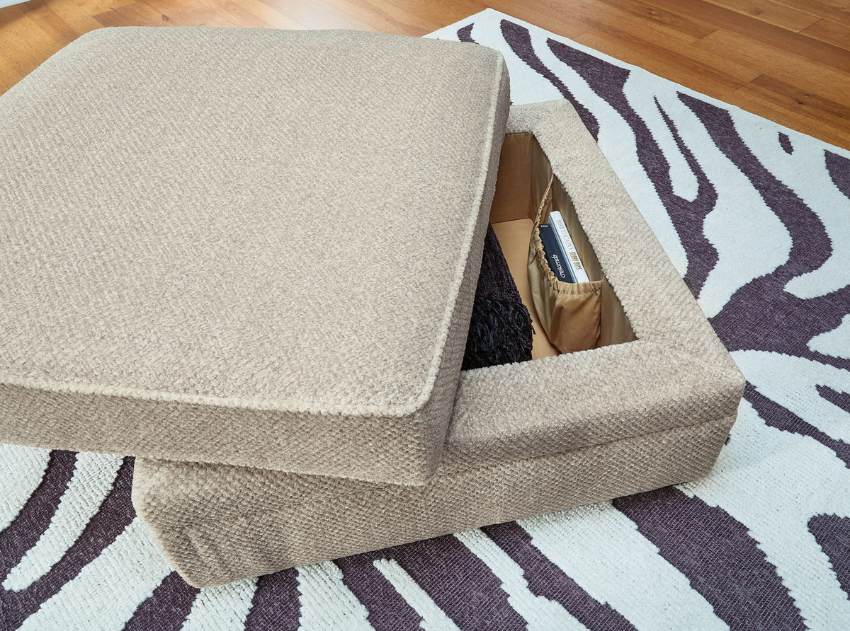 Calnita - Ottoman With Storage - Sisal