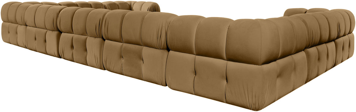 Orin - Velvet Performance Fabric Upholstered 9 Piece Sectional