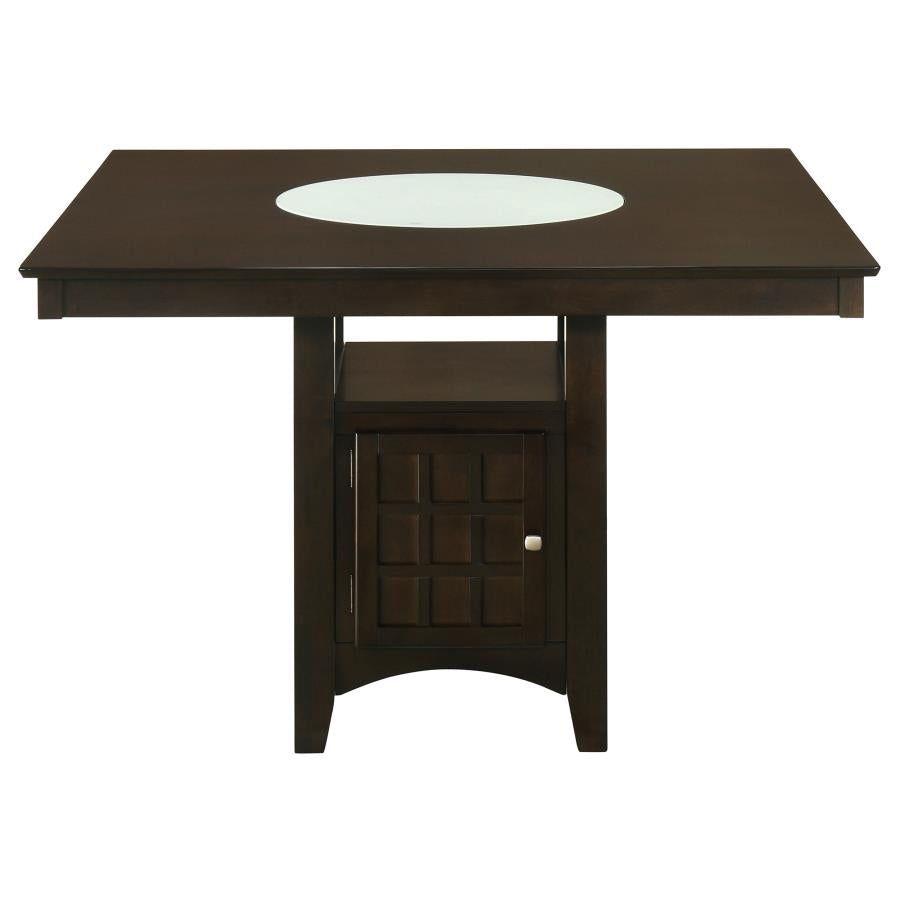 Gabriel 9-Piece Upholstered-Back Counter Height Dining Set Cappuccino