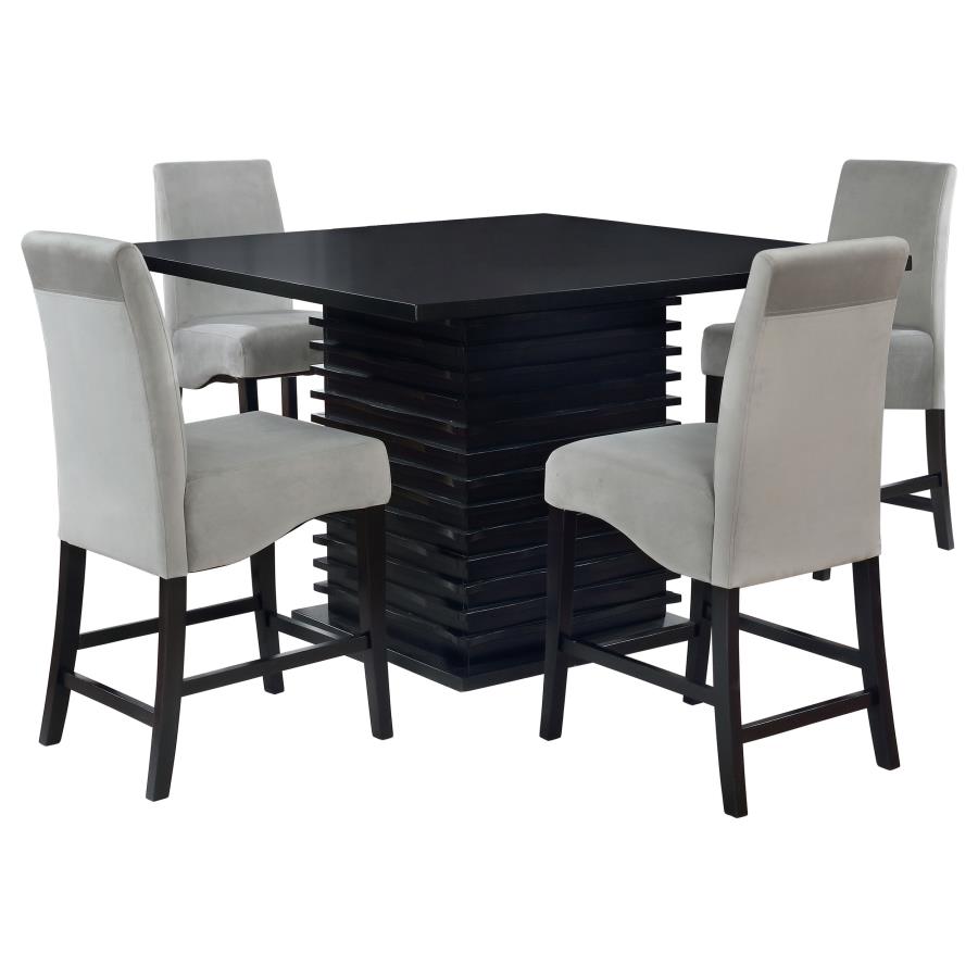Stanton 5-piece Square Counter Height Dining Table Set Grey