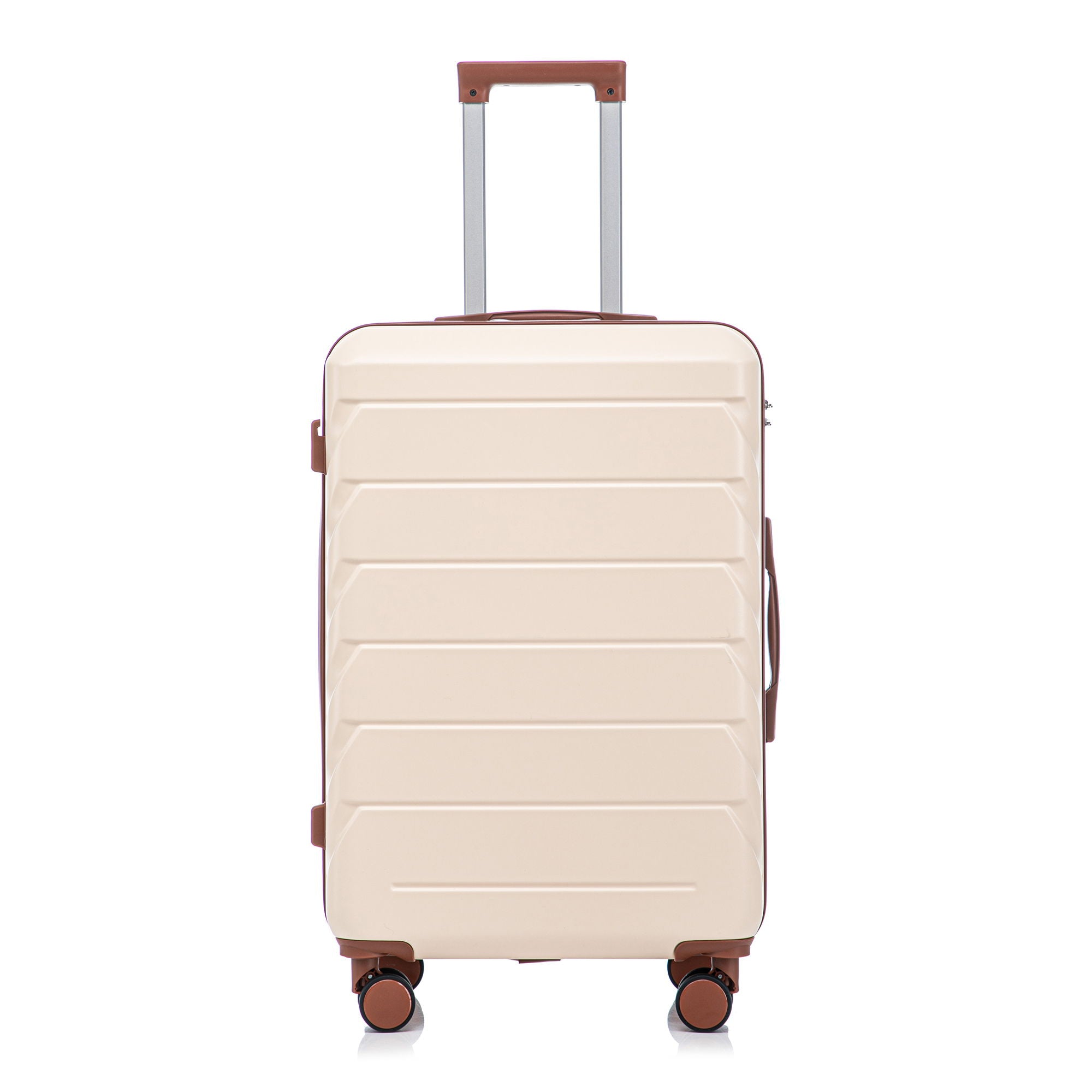 Hard Shell Luggage With Scratch Resistant Surface, 4 Wheels, Combination Lock & Side Hooks