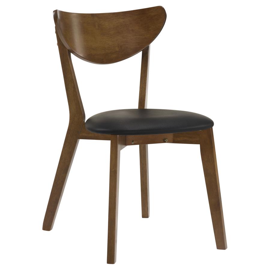 Jedda Wood Dining Side Chair Dark Walnut (Set of 2)