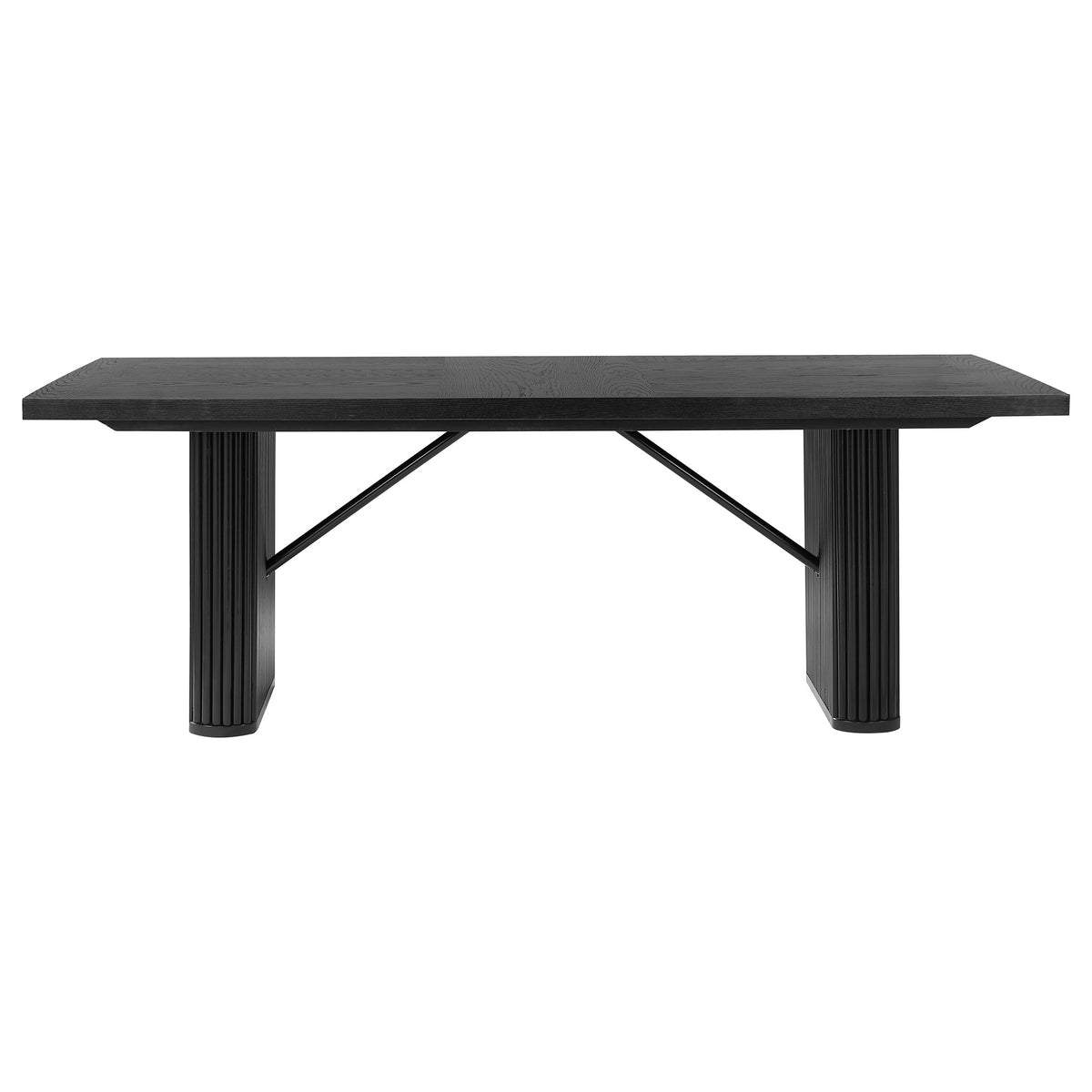 Catherine 7-Piece Rectangular Dining Set in Black