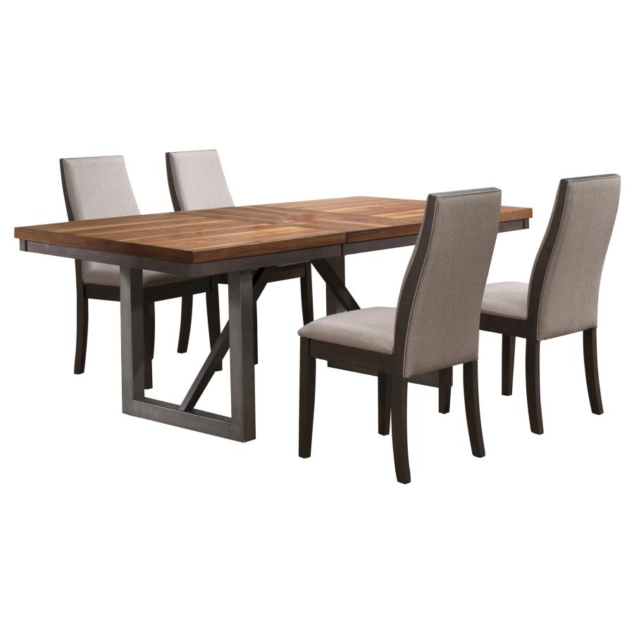 Spring Creek 5-piece Rectangular Dining Table Set Taupe