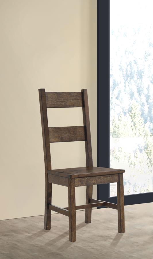 Coleman Dining Side Chair Rustic Golden Brown (Set of 2)