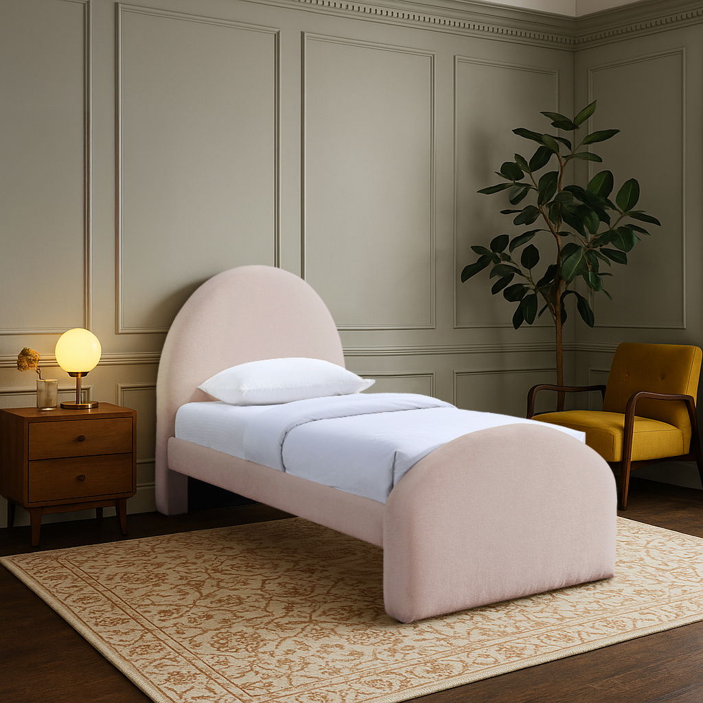 Andaz - Chenille Fabric Upholstered Bed