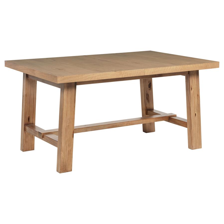 Middleton 76-inch Extension Leaf Dining Table Natural Brown