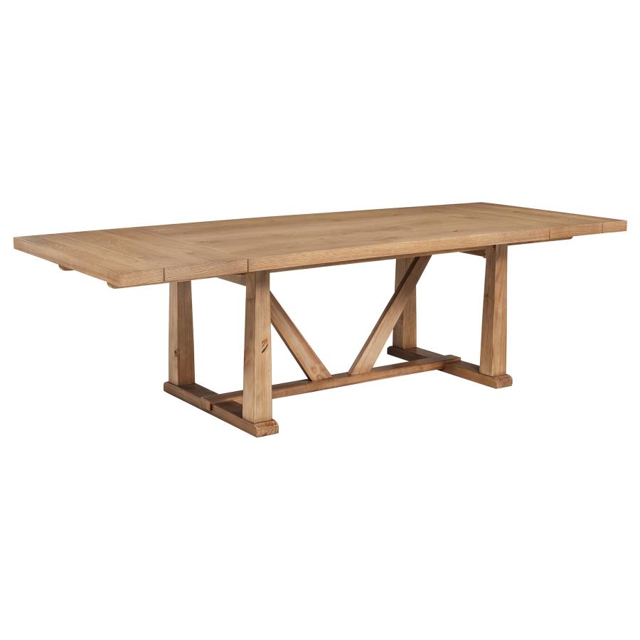 Middleton 7-piece Extension Leaf Dining Set Natural Brown
