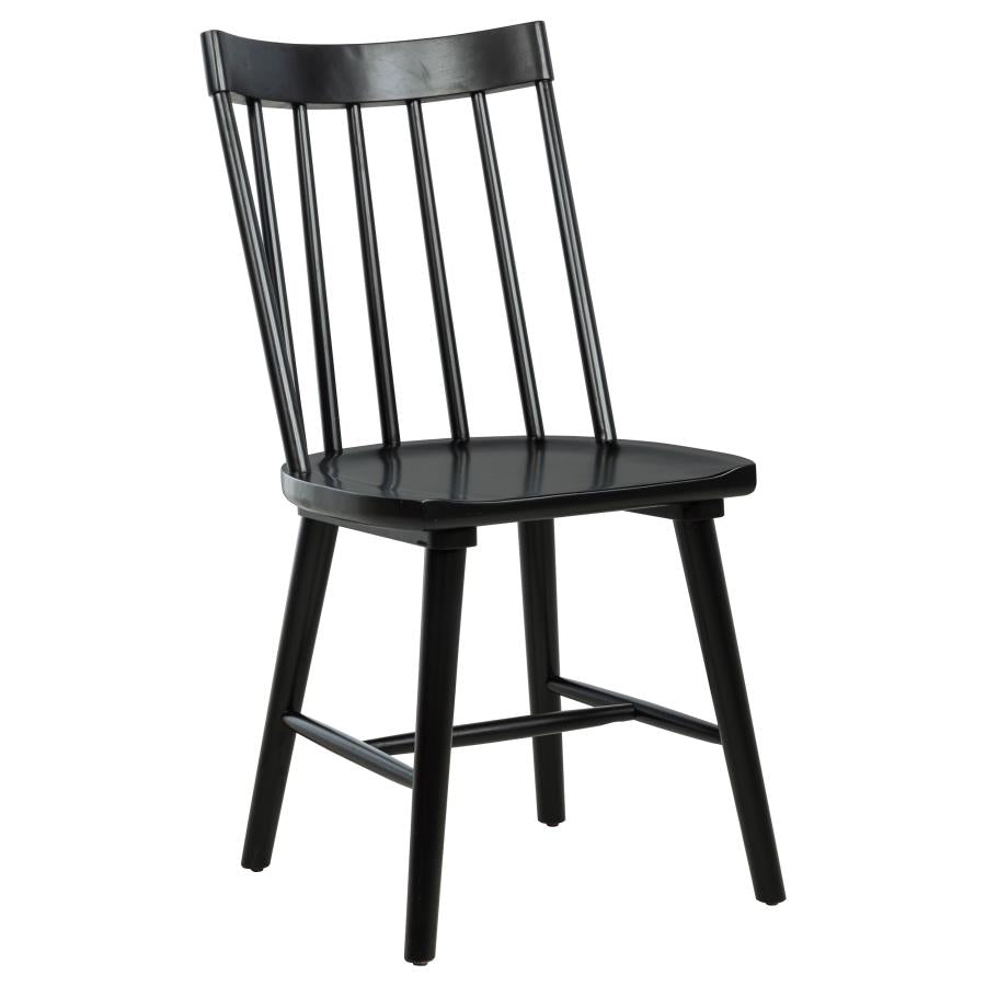 Middleton Solid Wood Dining Side Chair Black (Set of 2)
