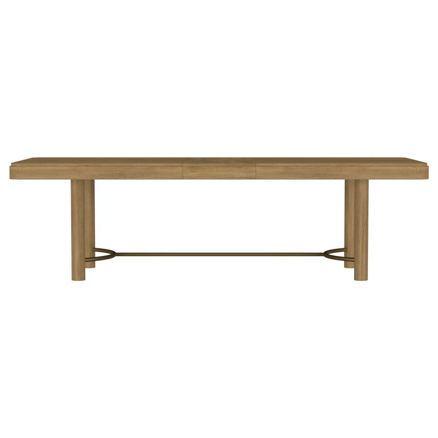 Arini 5-piece Extension Leaf Dining Table Set Sand Wash and Black