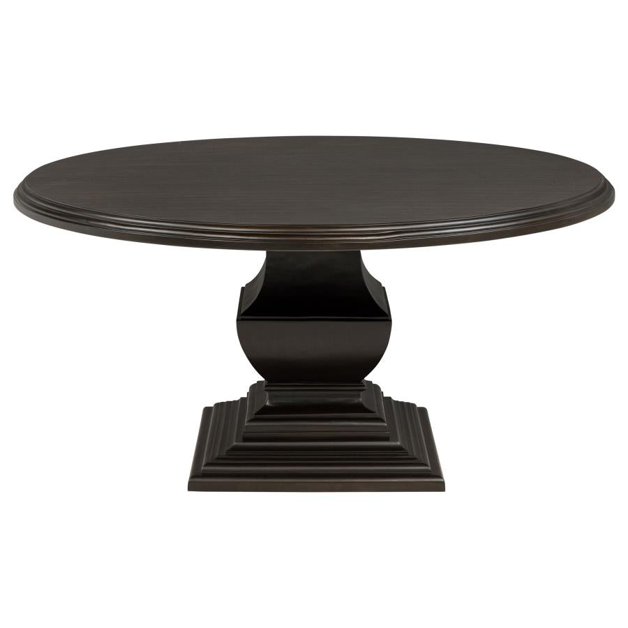 Twyla 60-inch Round Wood Dining Room Table Dark Cocoa