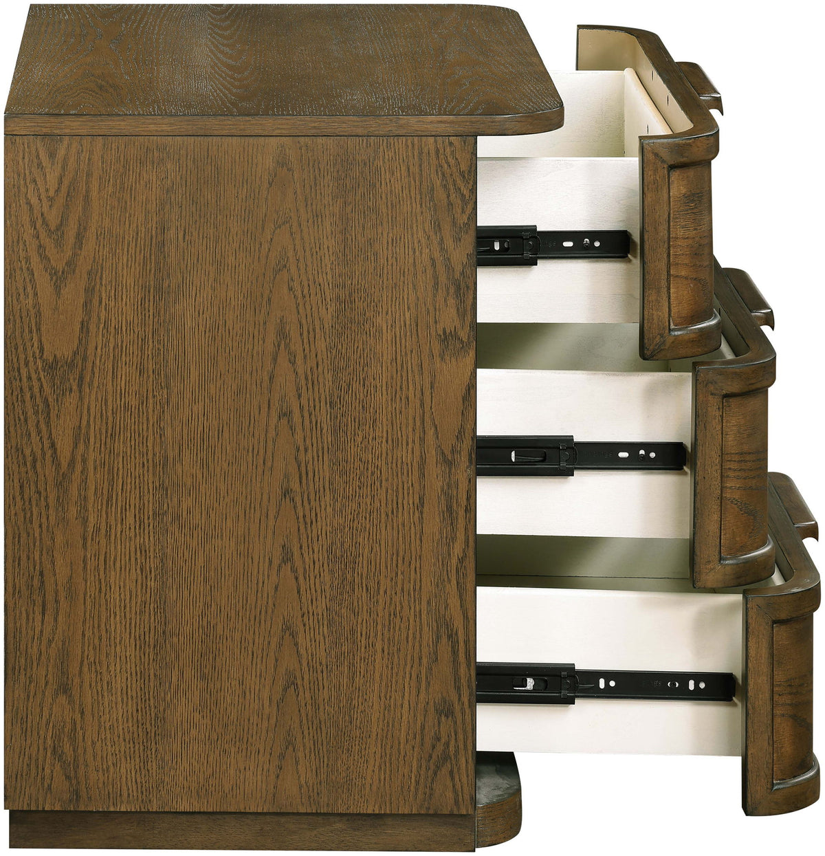Tiberio - Oak Veneer And Solid Wood Nightstand