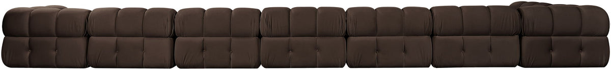 Orin - Velvet Performance Fabric Upholstered 8 Piece L-Shaped Sectional