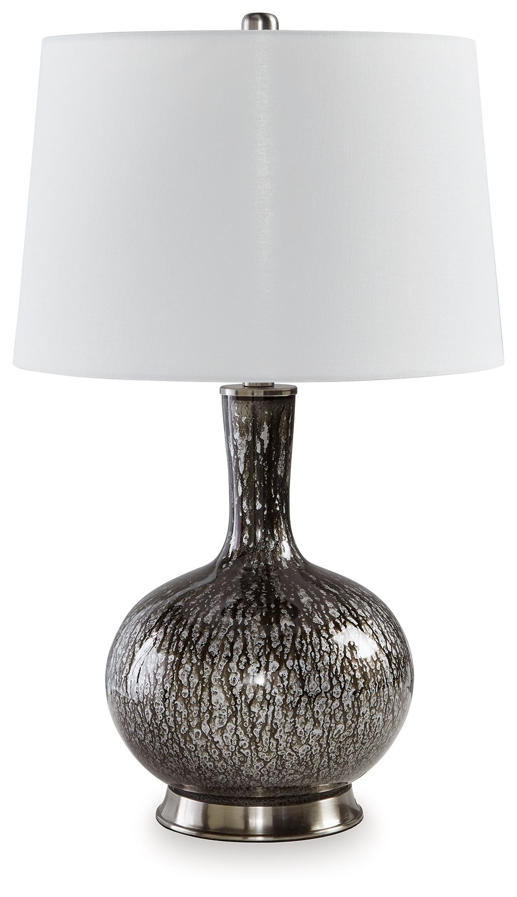 Tenslow - Glass Table Lamp - Antique Black