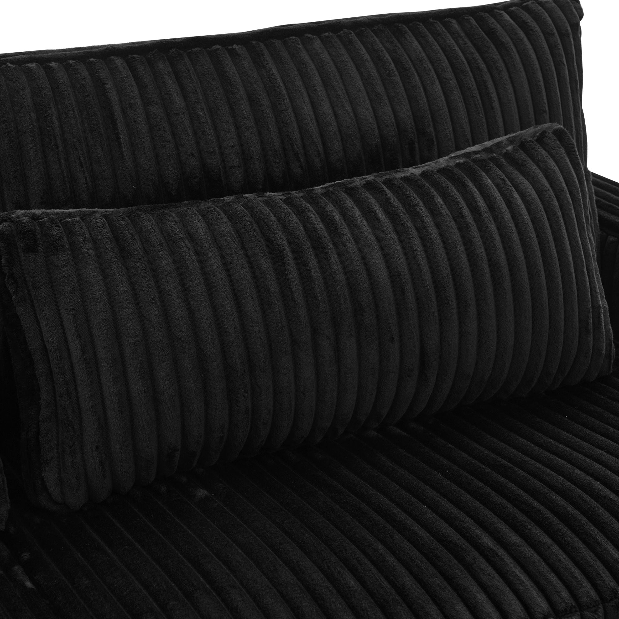 Modern Loveseat Sofa With 4 Pillows