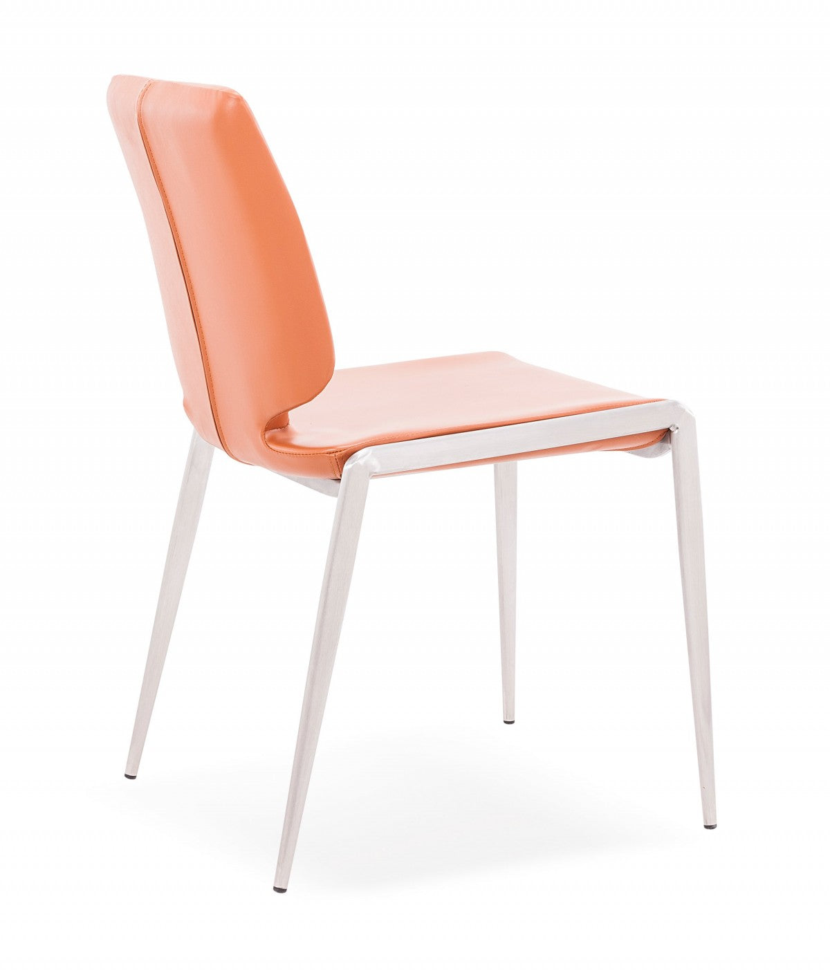 Eileen - Modern Cognac Eco-Leather Dining Chair (Set of 2)