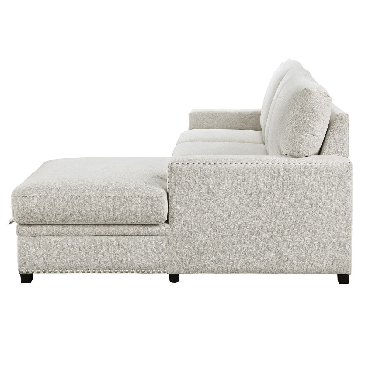 Morelia - 2 Piece Sectional With Pull-Out Bed And Chaise With Hidden Storage