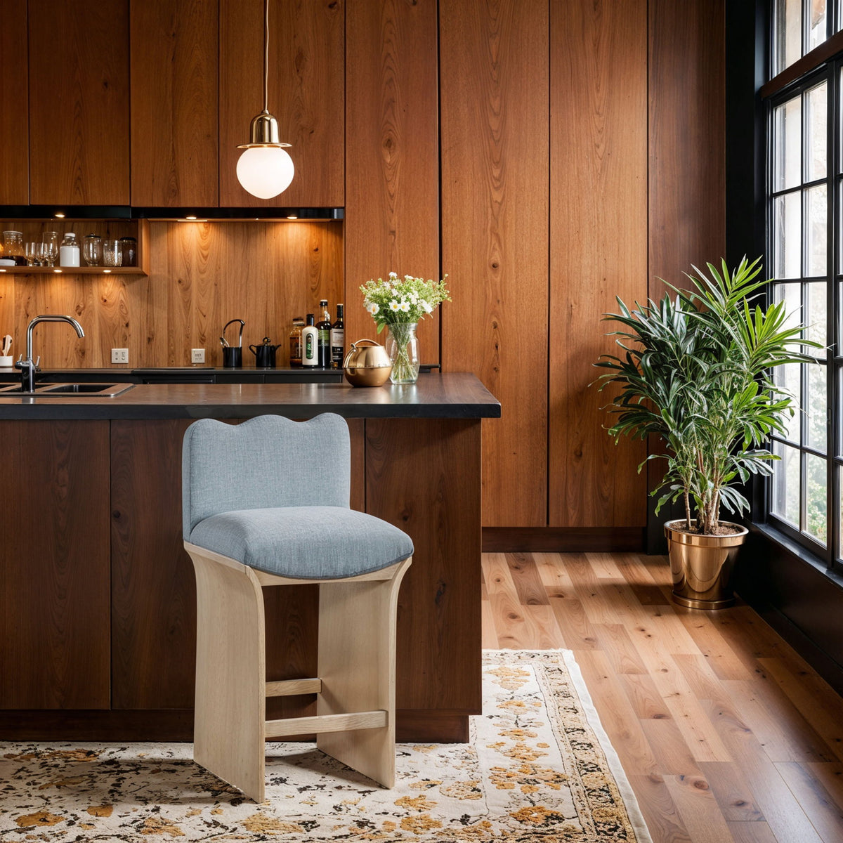 Shaw - Counter Stool - Natural Base