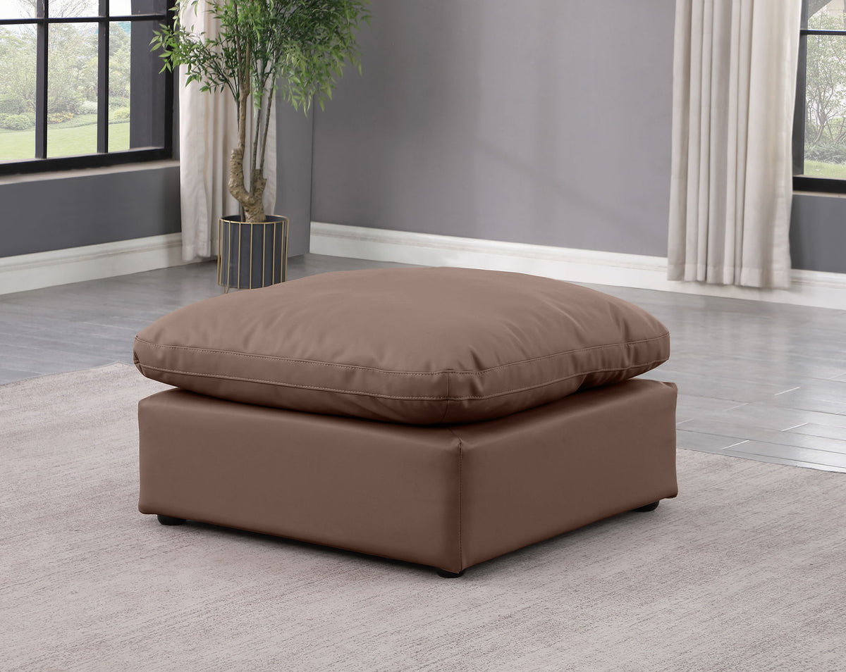 Indulge - Faux Leather Ottoman