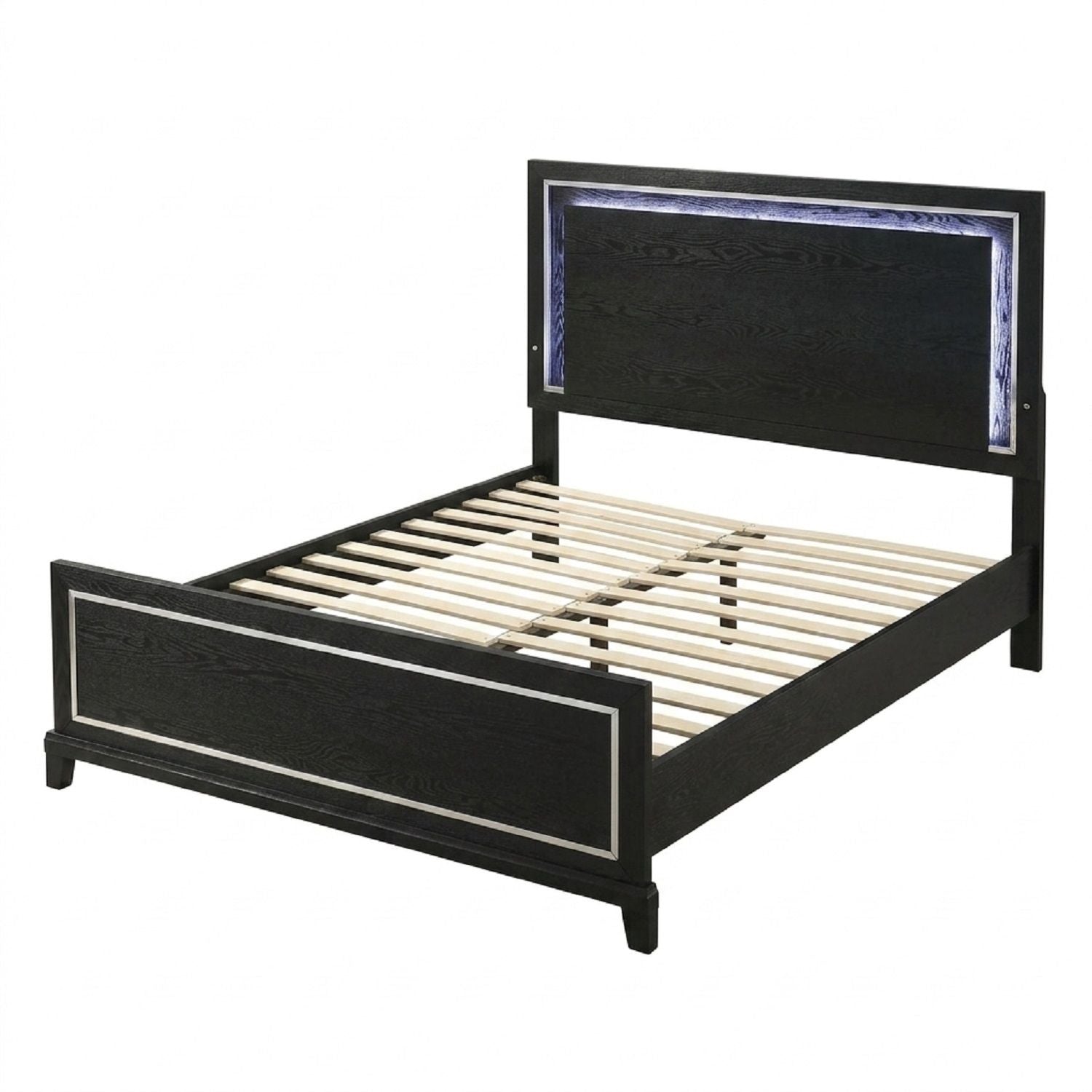 Modern Bed With Built In LED Light