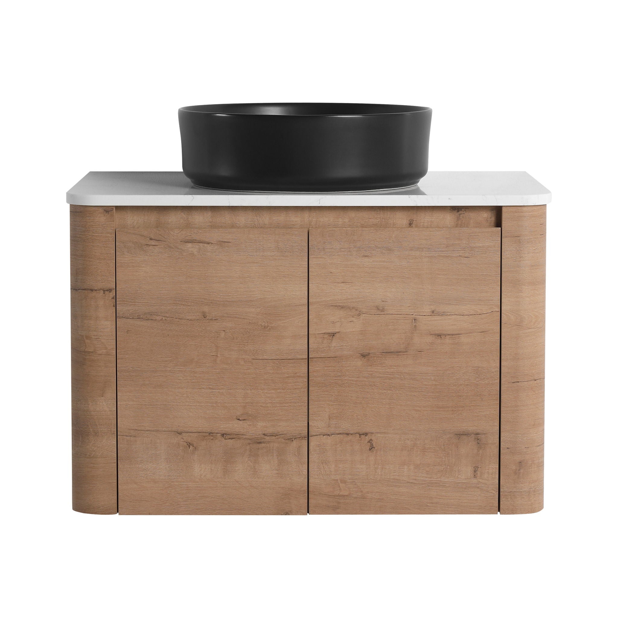 Wall Mounted Bathroom Vanity & Art Sink & 1 Soft Close Door