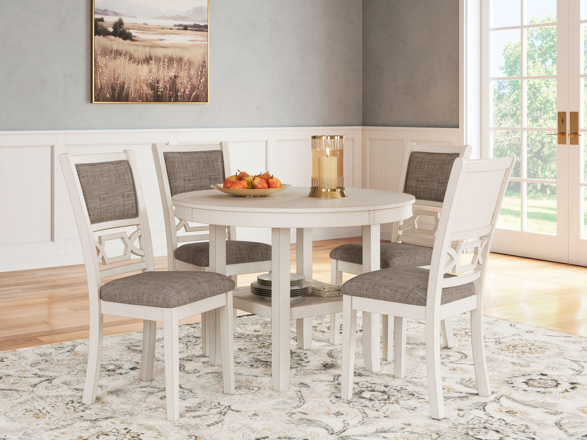 Erinberg - Dining Room Table Set (Set of 5) - Antique White