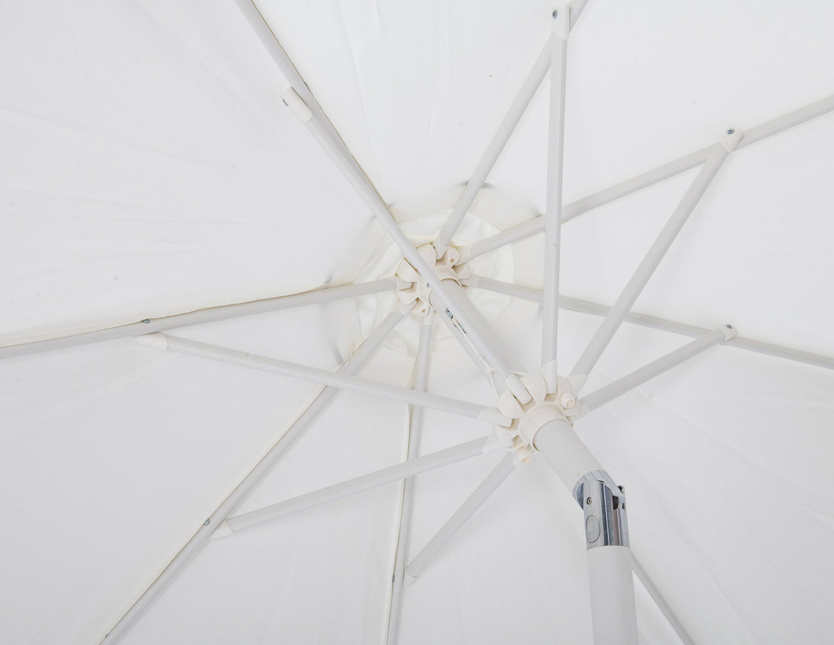 Amalfi - Aluminum Patio Umbrella - Black Base / White Pole