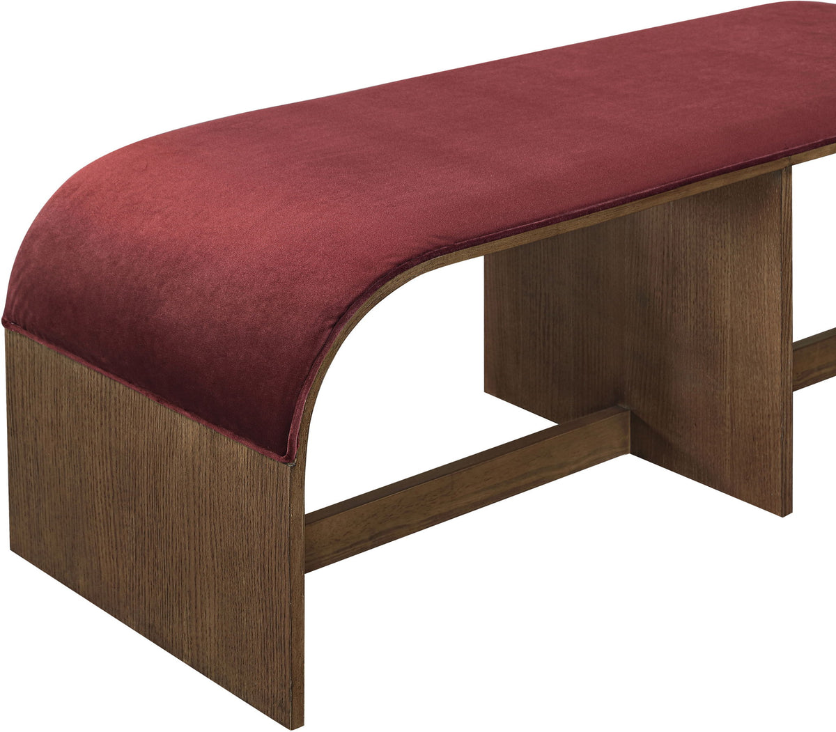 Sable - 52" Velvet Performance Fabric Upholstered Bench