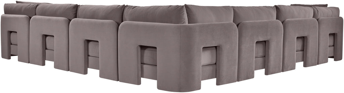 Hammond - Velvet Performance Fabric Upholstered 7 Piece Corner Sectional