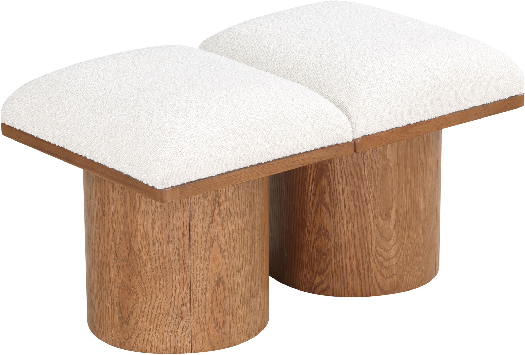 Pavilion - 2 Piece Modular Bench With Brown Base