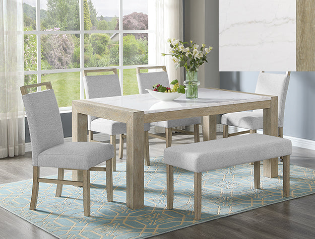 Hazel Light Gray Dining Chair, Set of 2