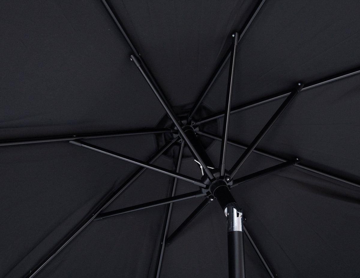 Amalfi - Patio Umbrella - White Base / Black Pole
