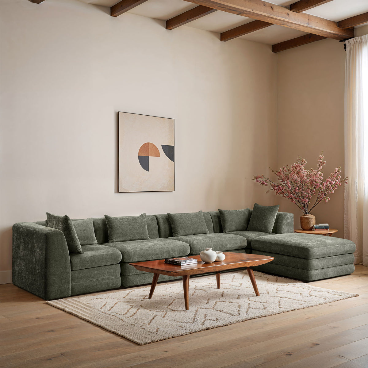 Stellar - 5 Piece Upholstered Modular Sectional