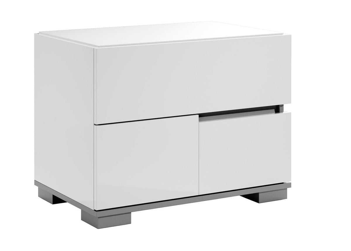 Athena White Right Nightstand