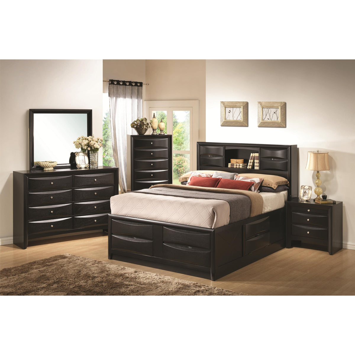 Briana California King Bed with Storage 202701KW