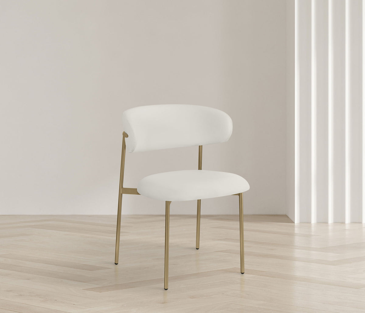 Lupita - Dining Chair With Brushed Gold Legs (Set of 2)