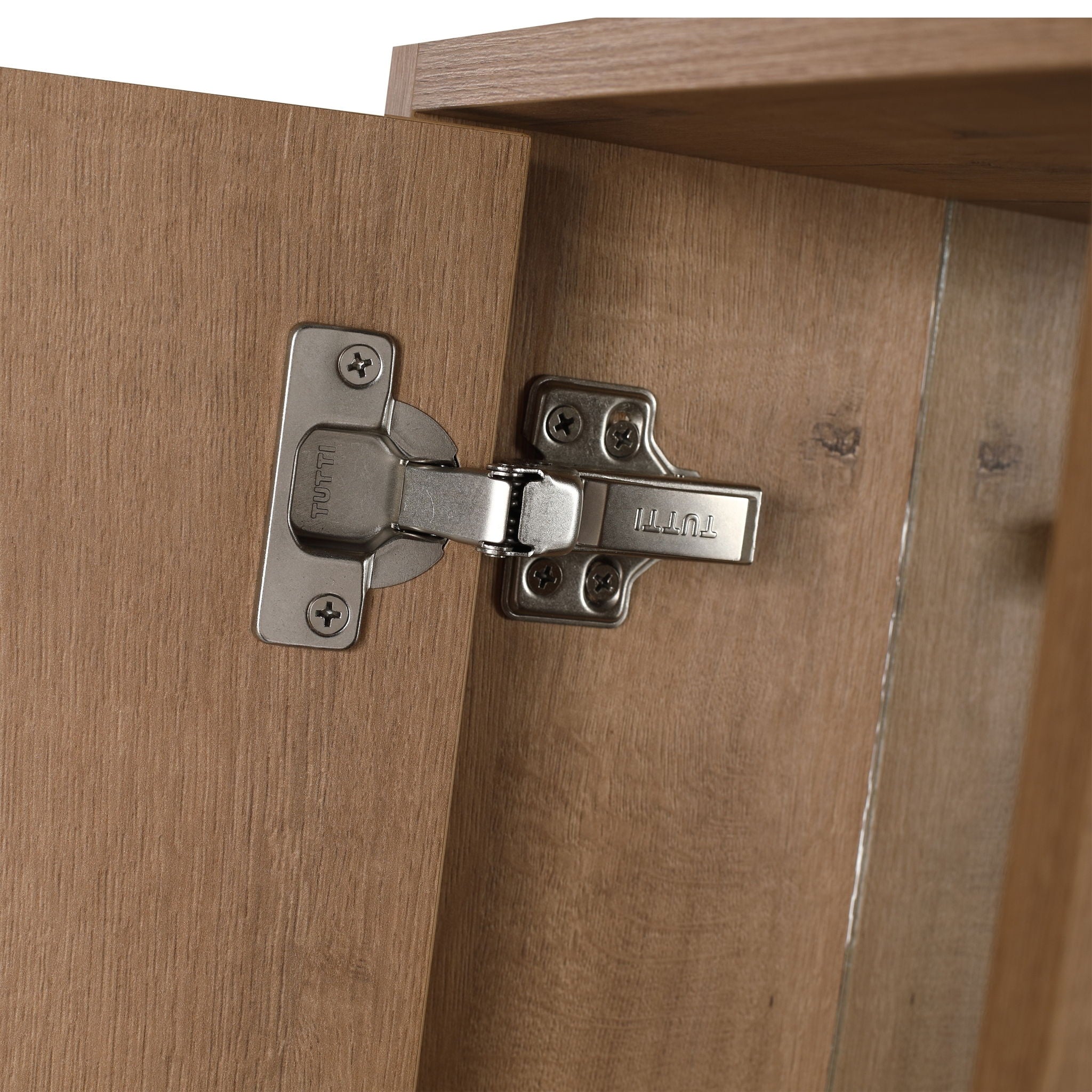 10" Wall Mounted Storage Cabinet, Bathroom Cabinet With Soft Close Door - Imitative Oak