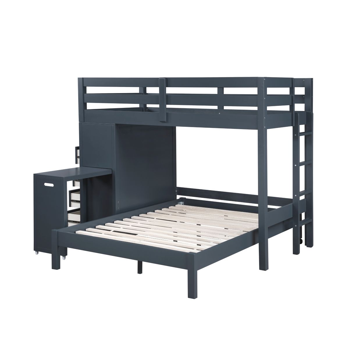 Sloane - Loft Bunk Bed With Chest And Hidden Desk