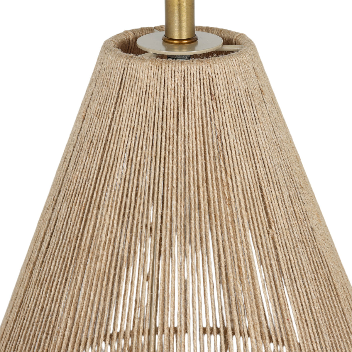 Soraya - Jute And Cotton Table Lamp - Beige
