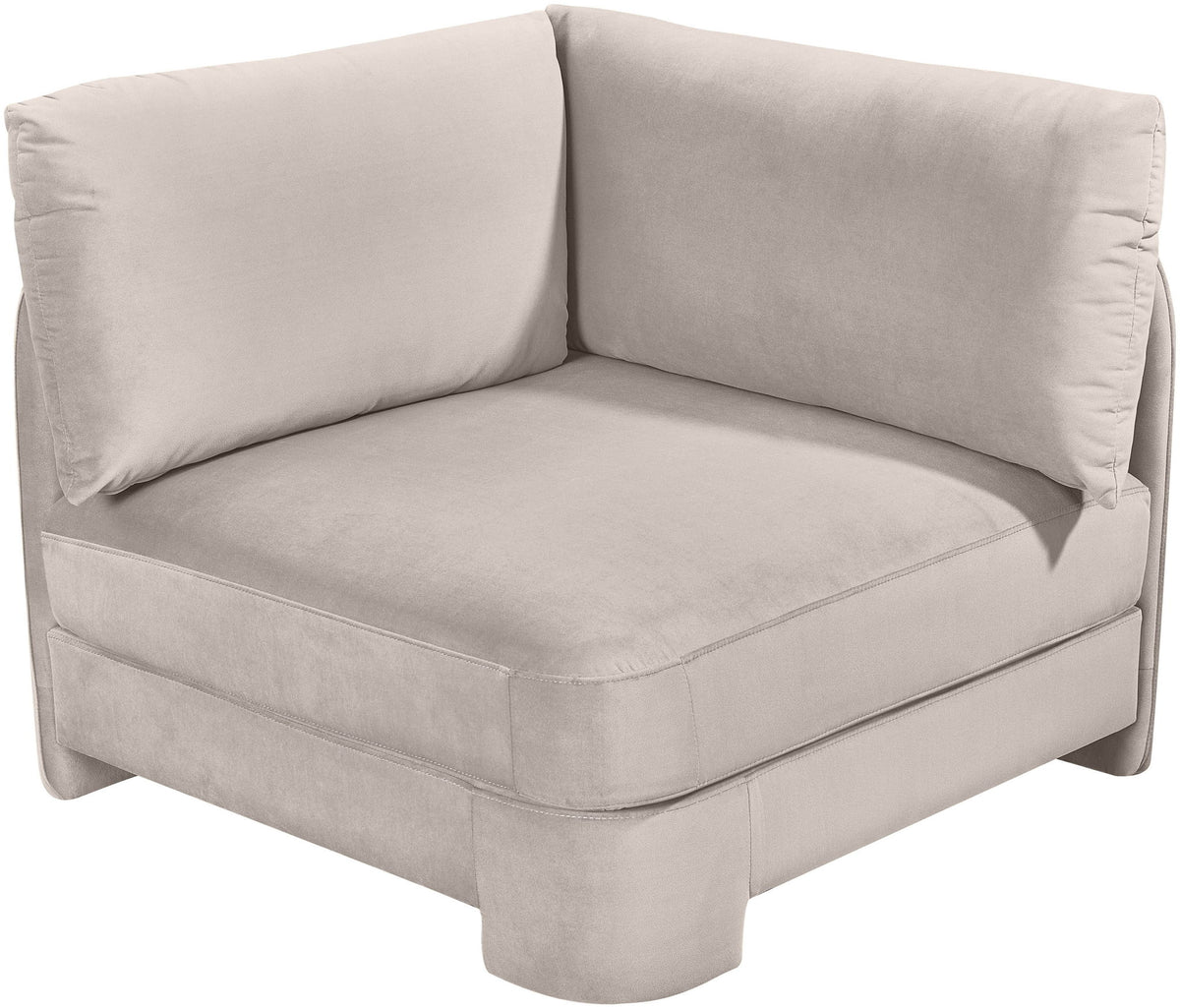 Hammond - Velvet Performance Fabric Upholstered Corner Chair
