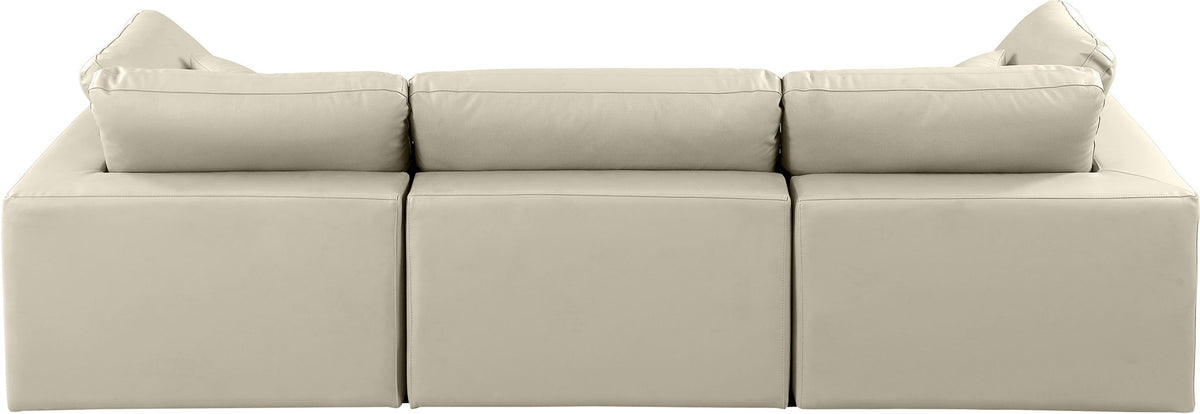 Comfy - Faux Leather Modular Sofa 3 Seats