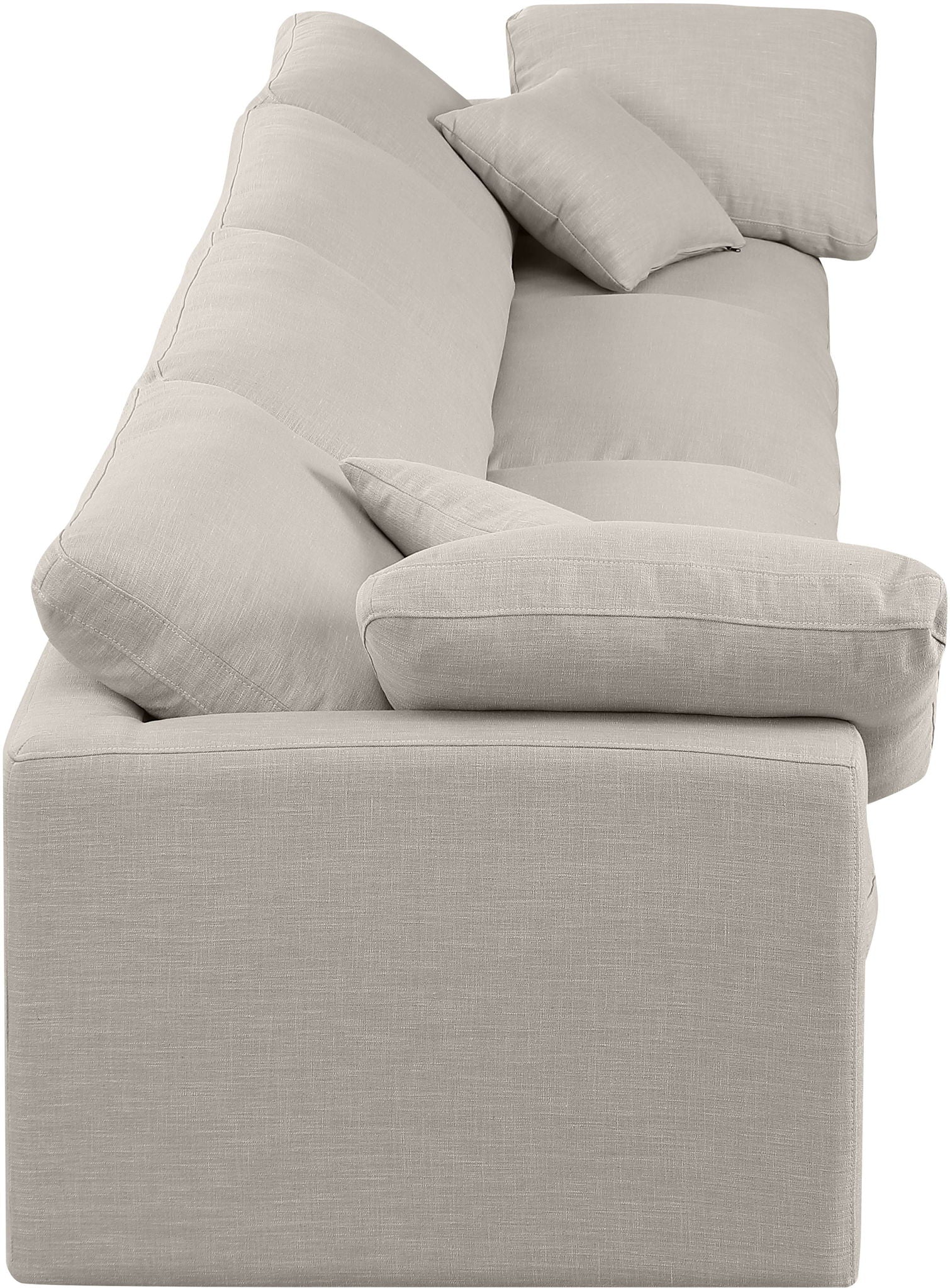 Indulge - Linen 4 Seat Modular Sofa