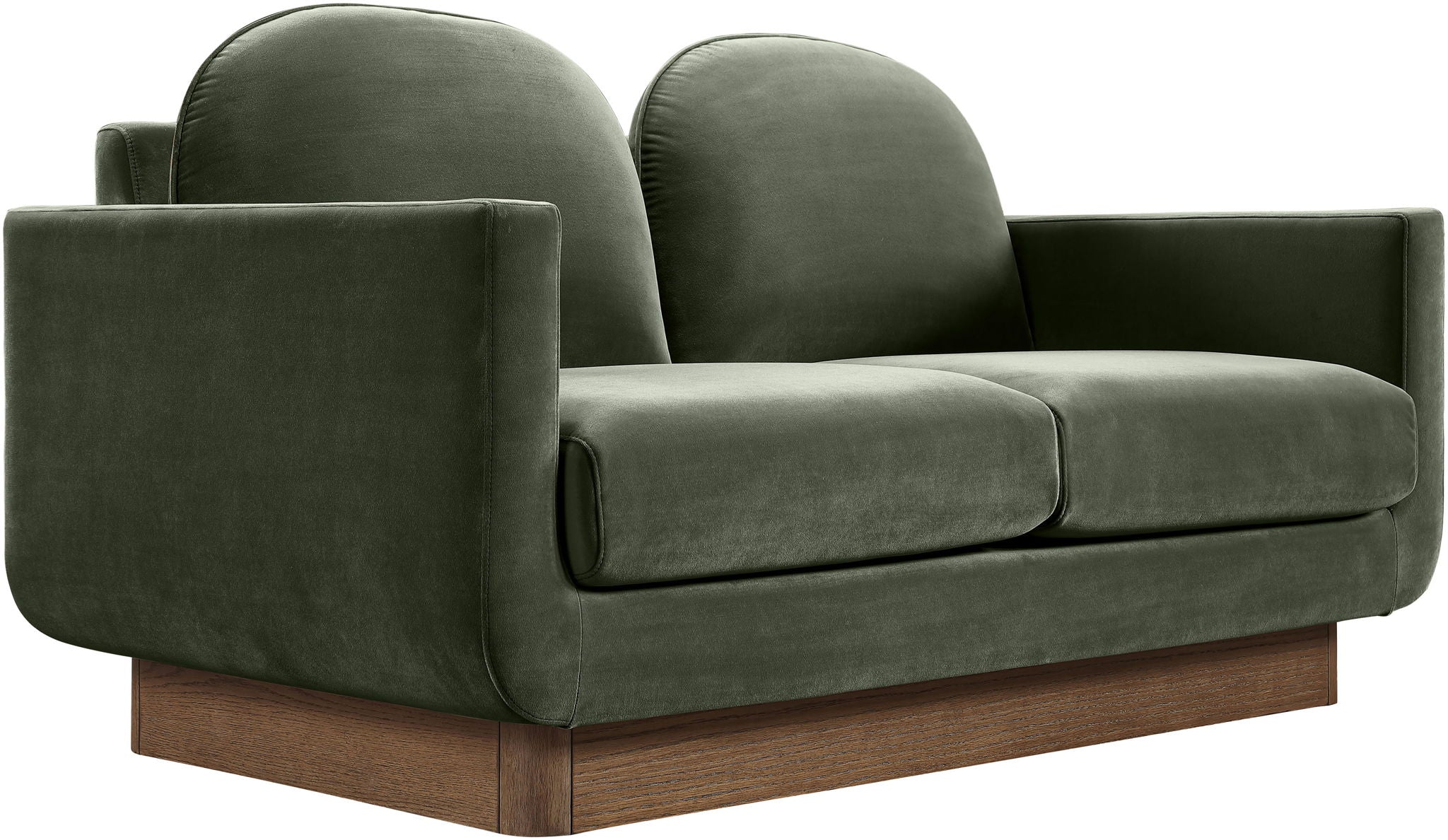 Diviento - Velvet Performance Fabric Upholstered Loveseat