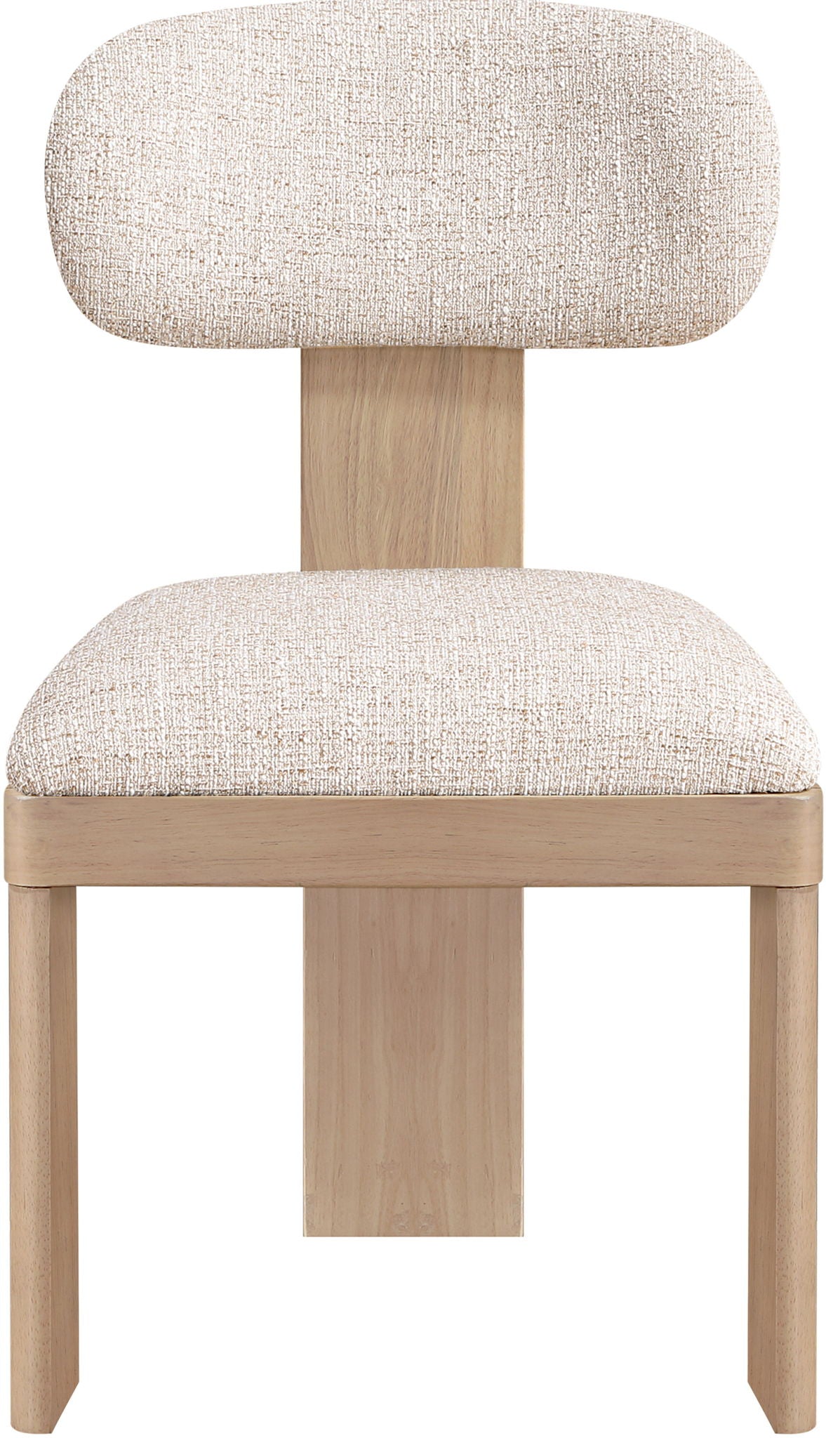 Timbra - Linen Textured Fabric Upholstered Dining Chair (Set of 2) - Natural Base