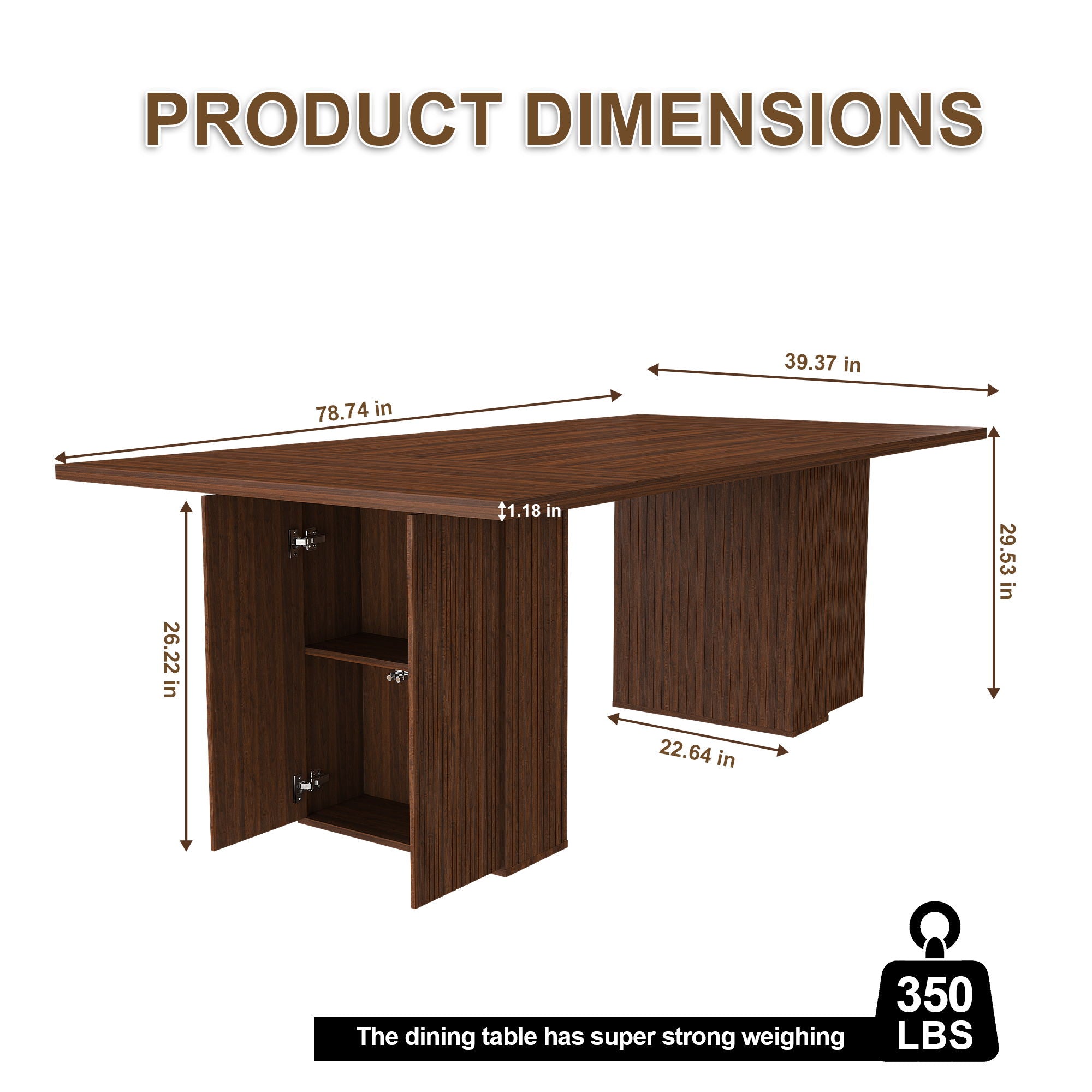 Dining Table With Storage Base For Kitchen