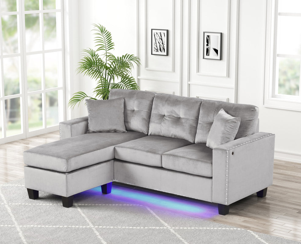 Messi 2-Piece Sectional – Includes Free TV or Area Rug