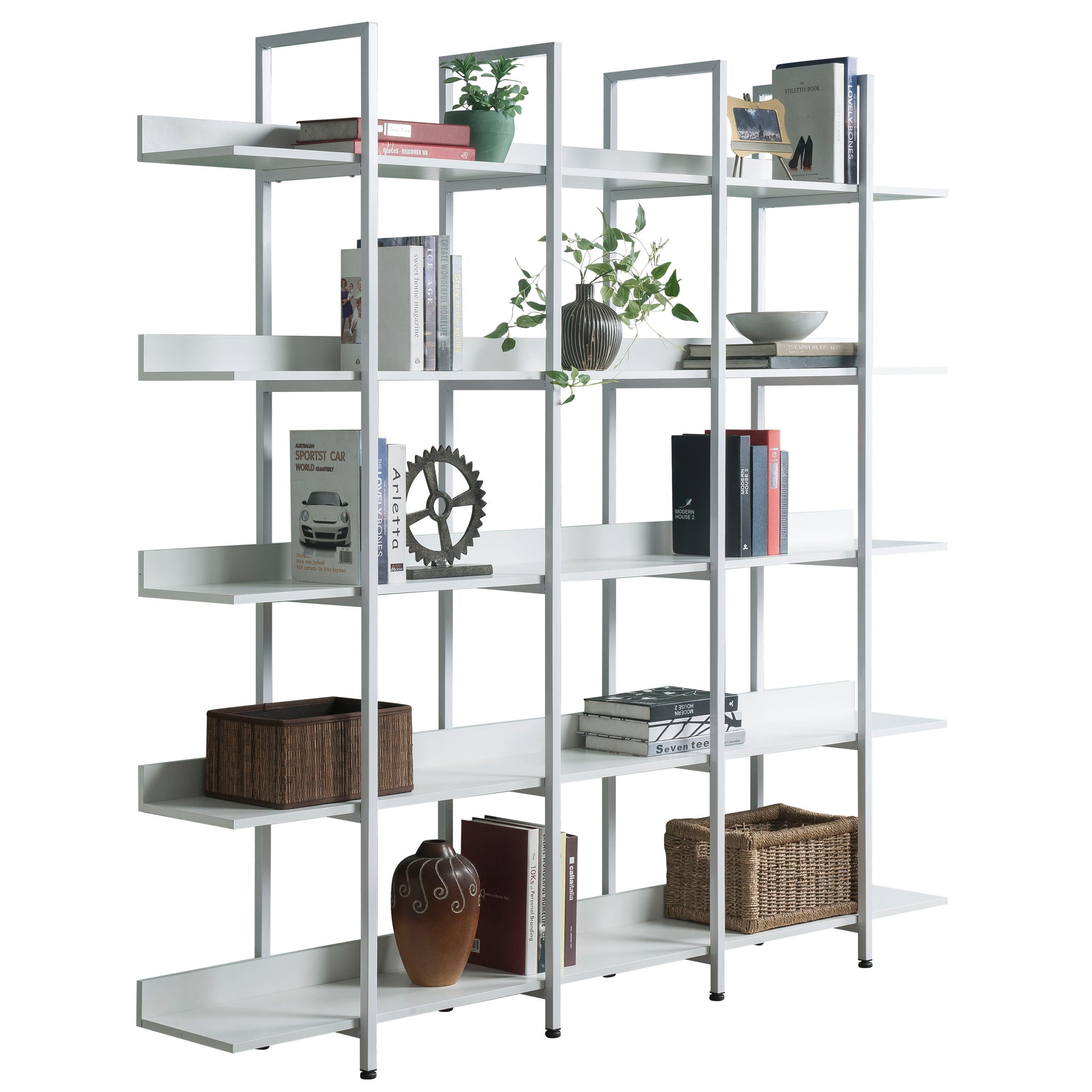 Vintage Industrial 5 Tier Bookcase
