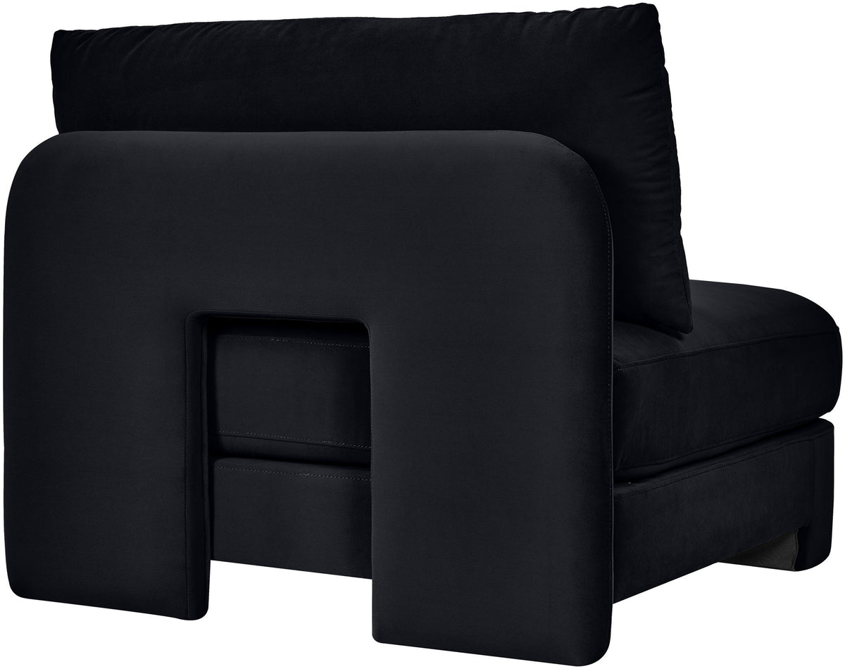 Hammond - Velvet Performance Fabric Upholstered Armless Chair